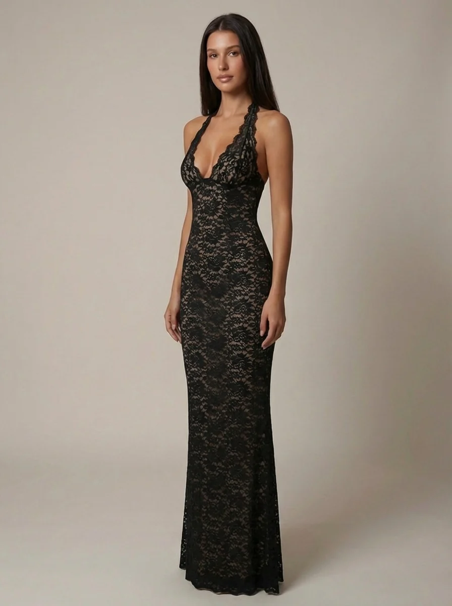 Destiny Lace Maxi Dress - Image 4