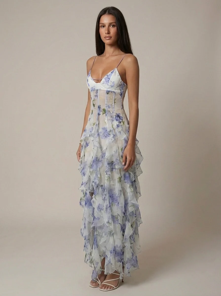 Gabrielle Ruffle Dress - Image 3